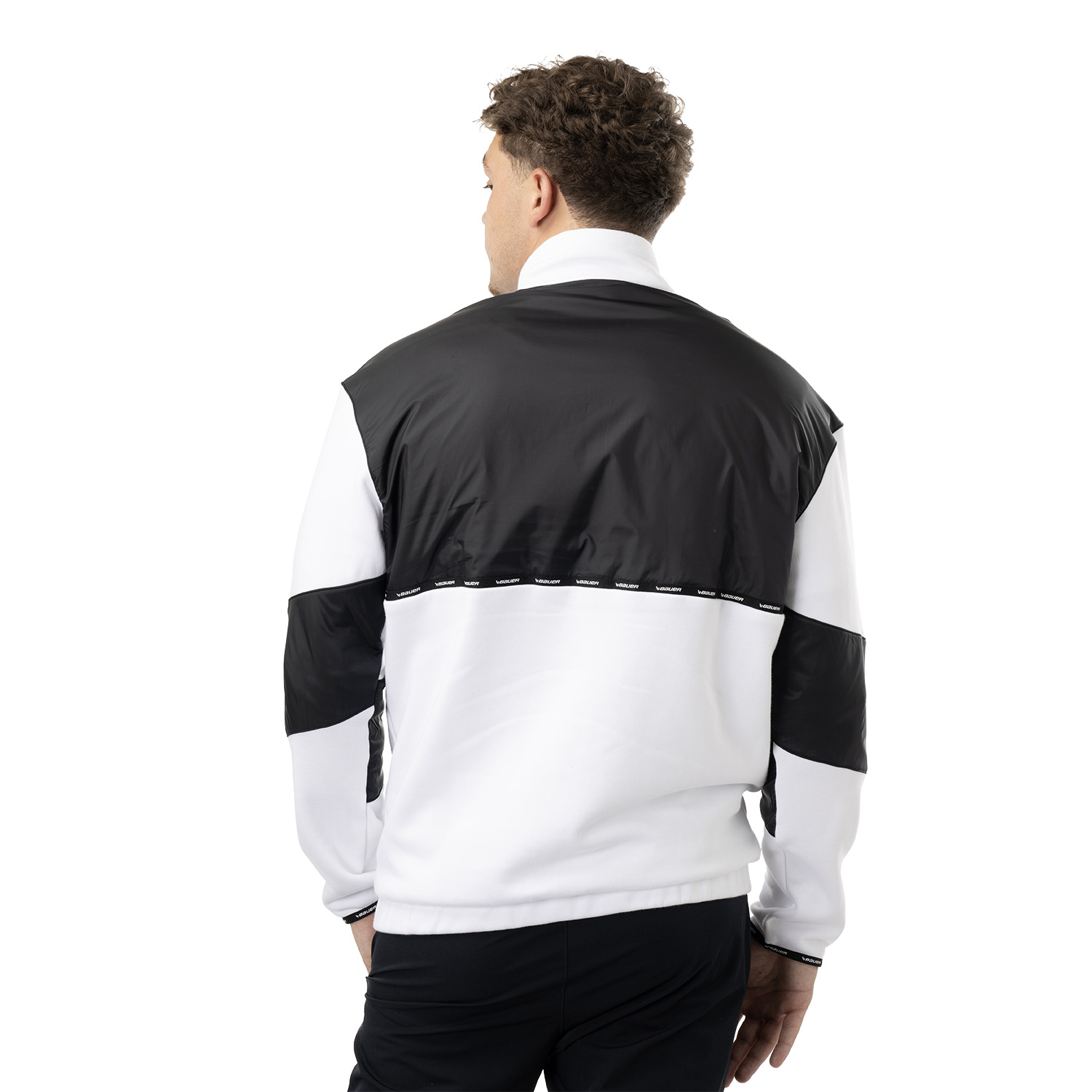 BAUER 1/2 Zip Pullover Team - weiß - Sr.