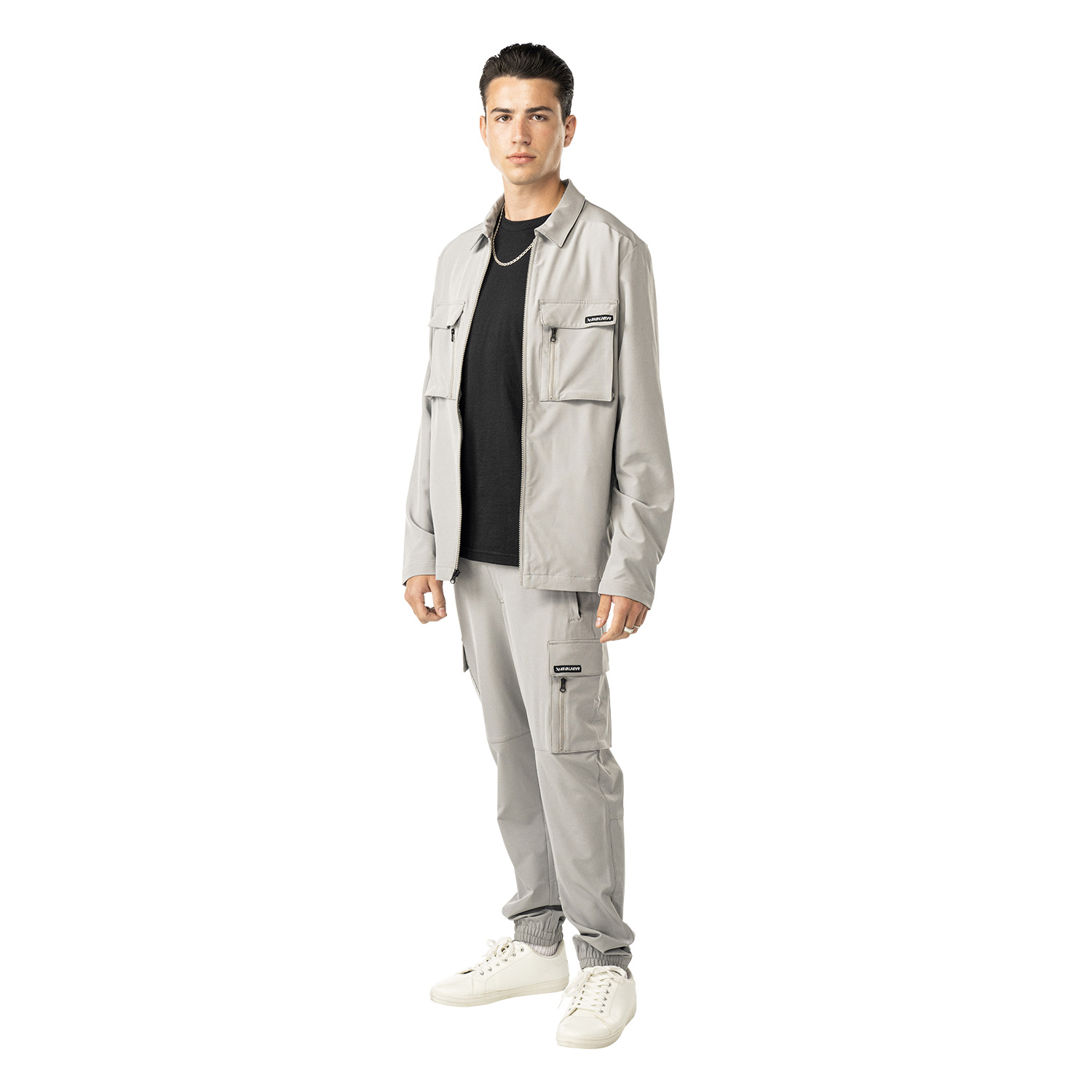 BAUER FLC Shacket - stone grey - Sr.