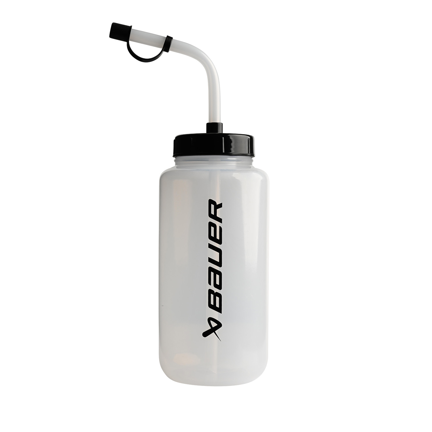 BAUER Trinkflasche mit Halm - wht