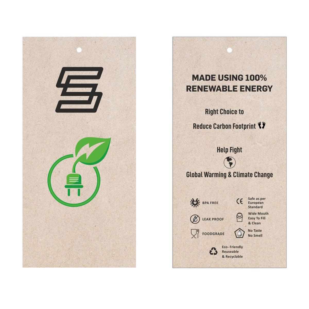 SHERWOOD Trinkflasche 0,85 L - CO2 neutral - wht