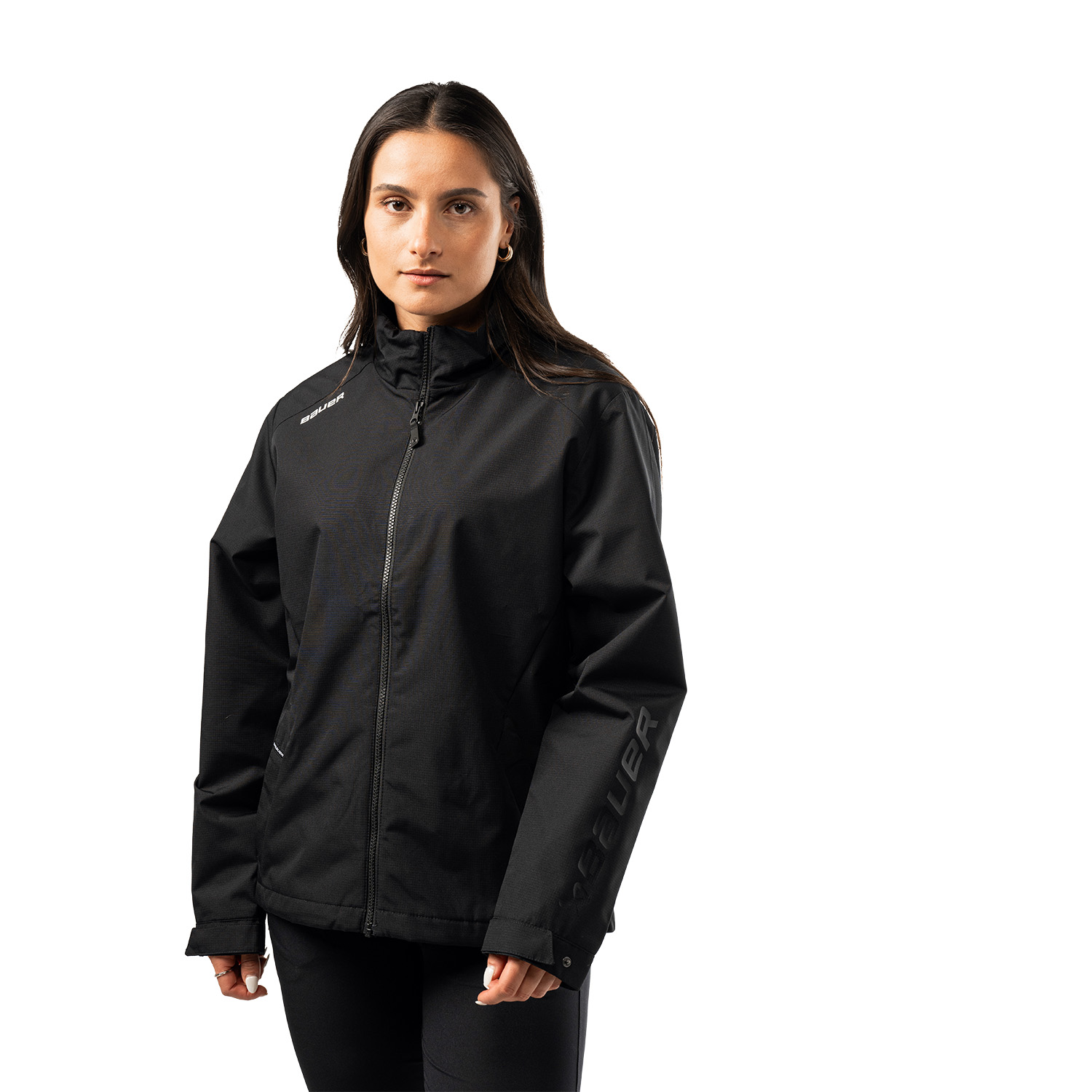 BAUER Damen Team Lightweight Jacke - schwarz - Sr.