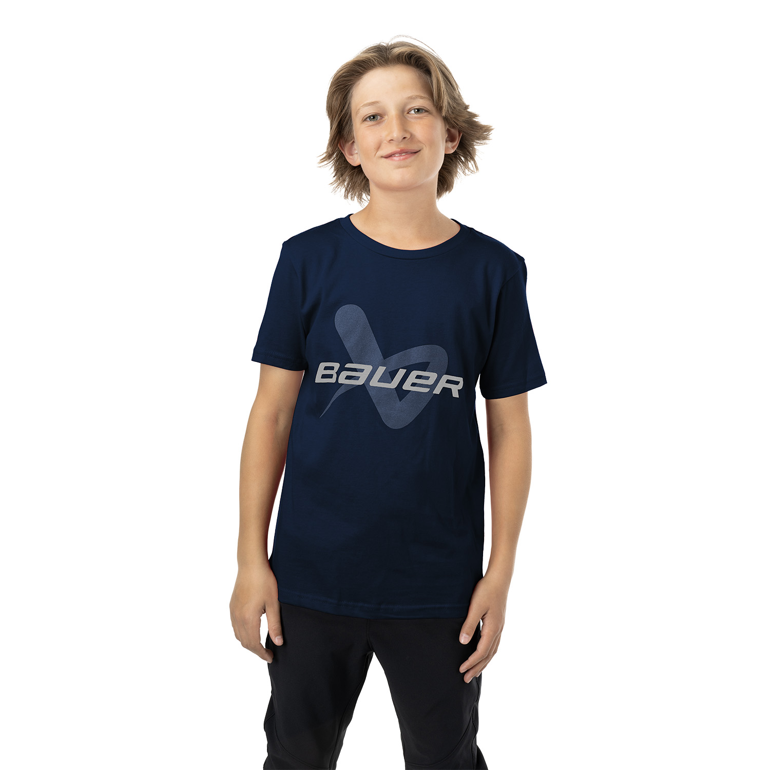 BAUER Core Lockup Tee - marine - Yth.