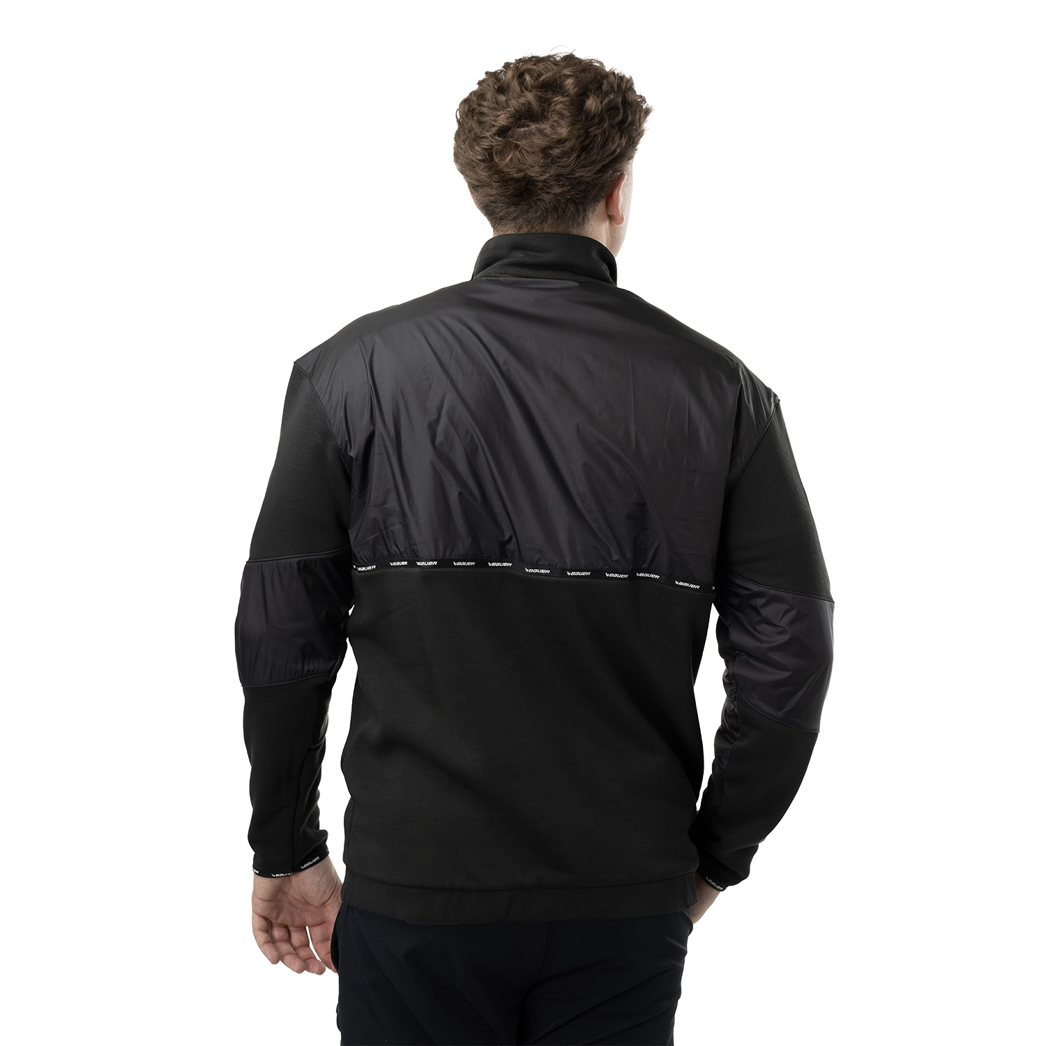 BAUER 1/2 Zip Pullover Team - schwarz - Sr.