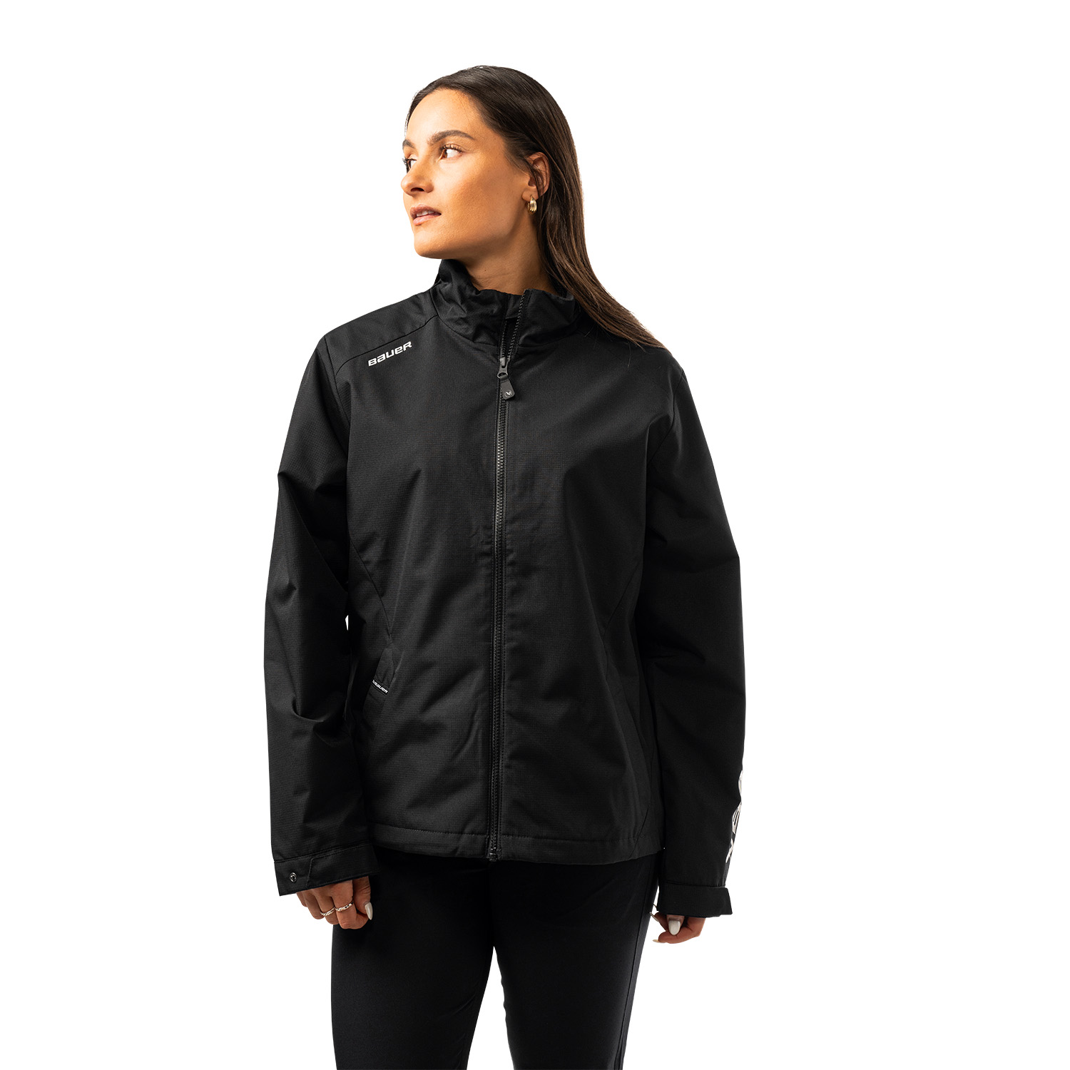 BAUER Damen Team Lightweight Jacke - schwarz - Sr.