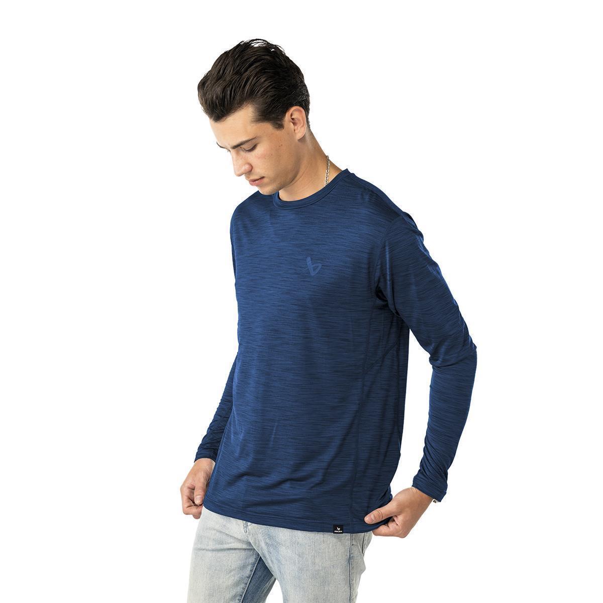 BAUER FLC LS Tech Tee - oceana - Sr.