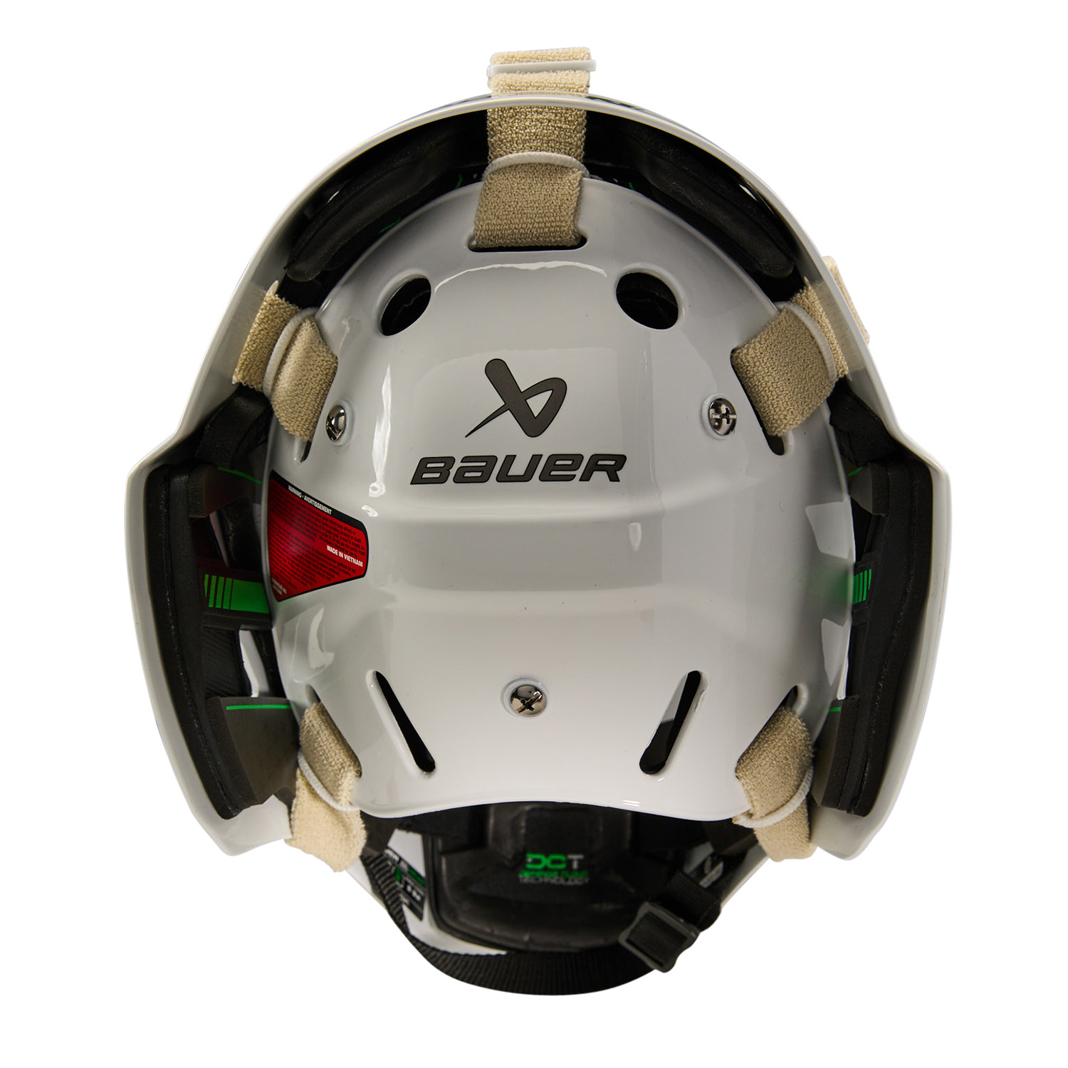 BAUER NME Exposed Backplate Harness - wht