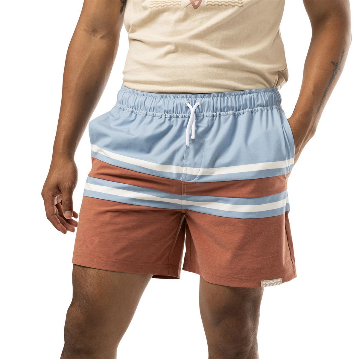 BAUER 6" Badehose - brick - Sr.