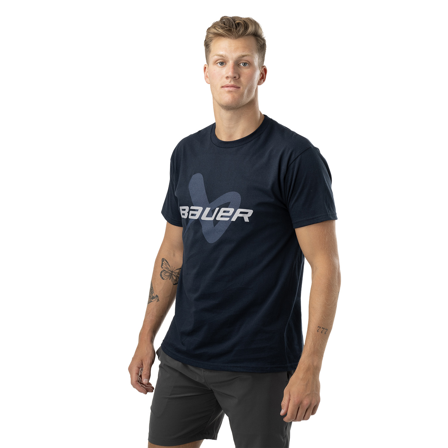 BAUER Core Lockup Tee - marine - Sr.