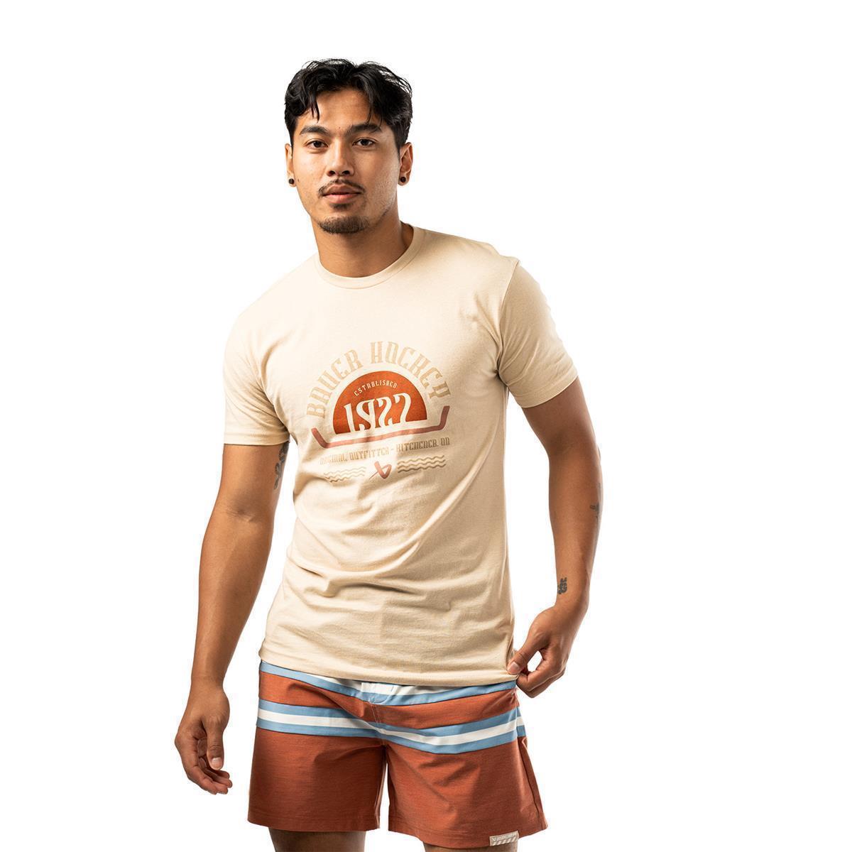 BAUER Graphic Tee - cream - Sr.