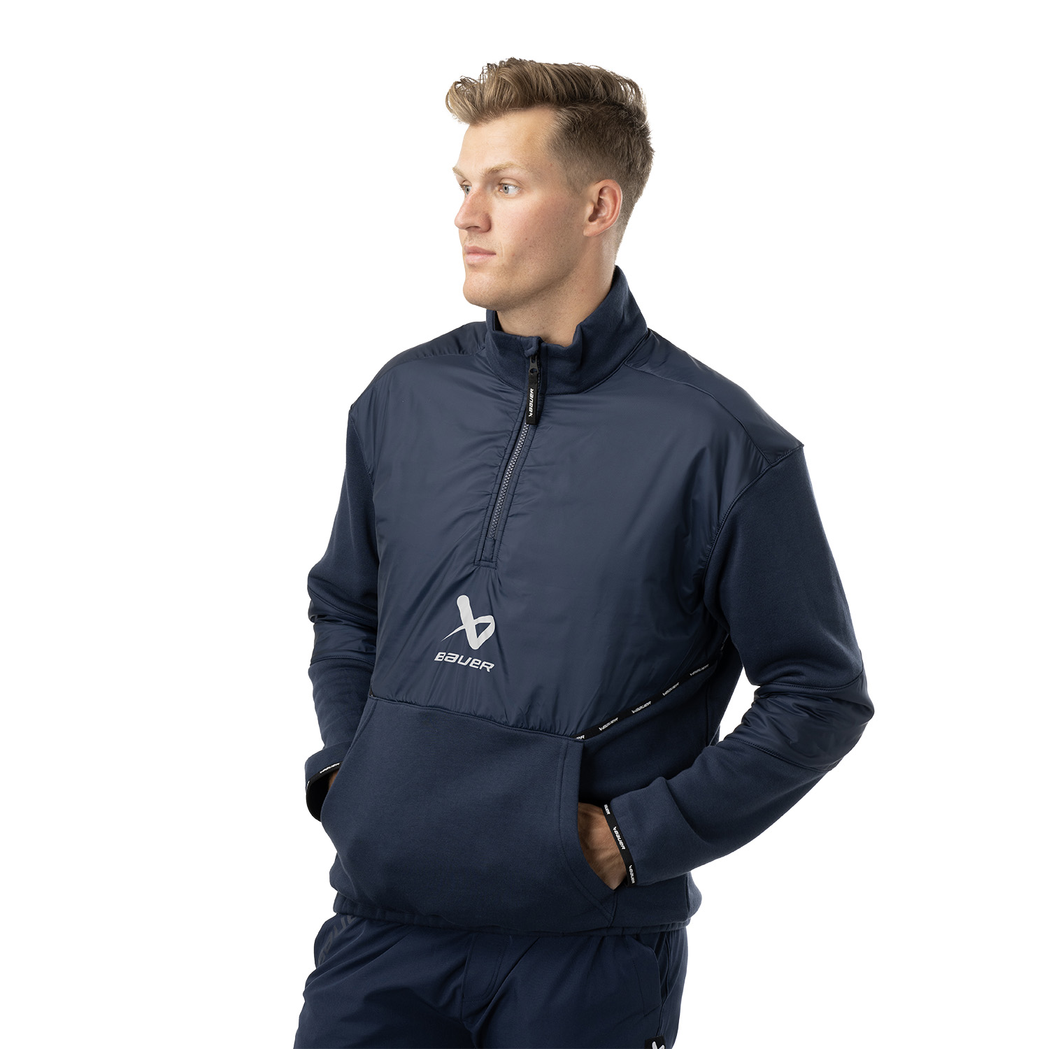 BAUER 1/2 Zip Pullover Team - marine - Sr.
