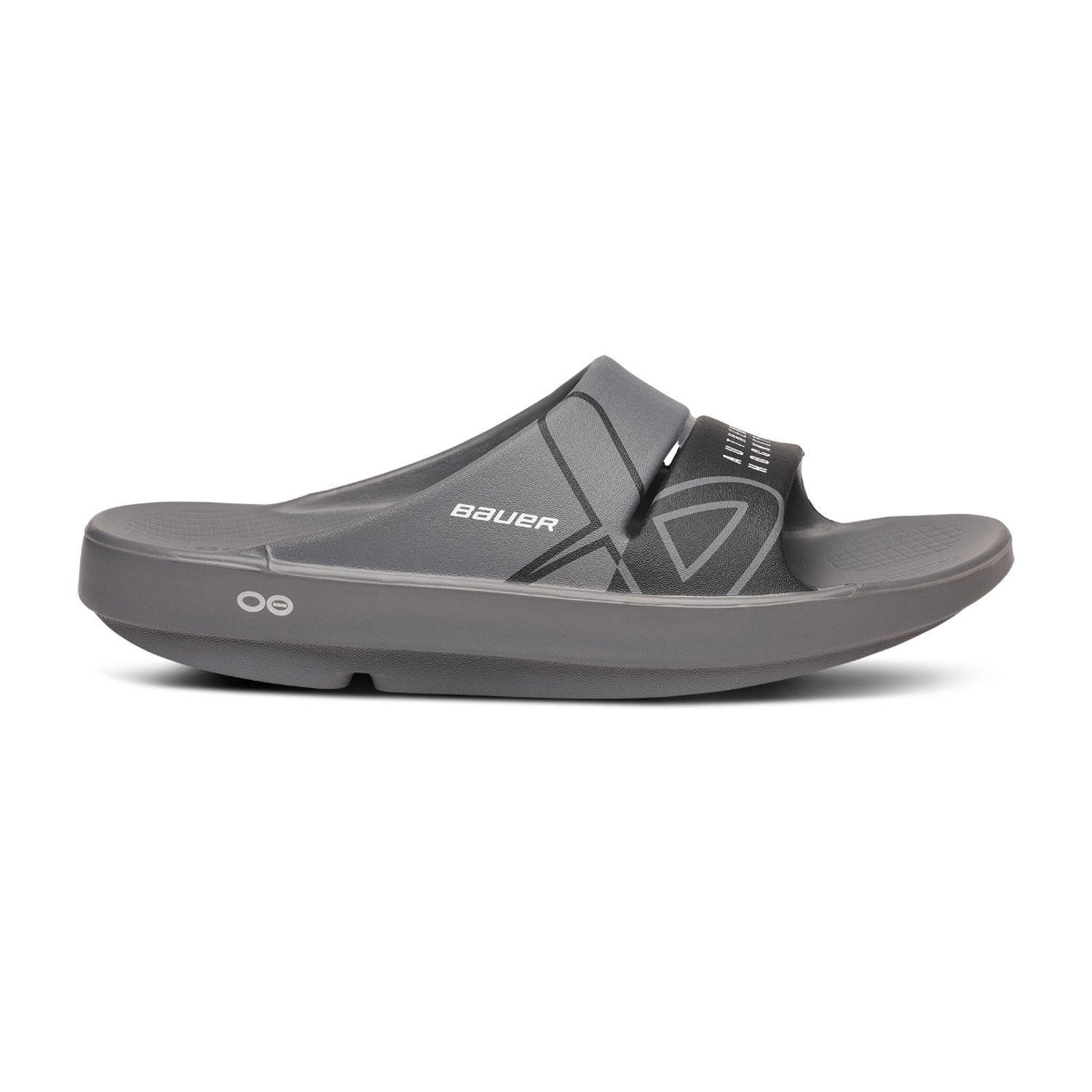 BAUER OOFOS® Sport Slide - grau - Sr.
