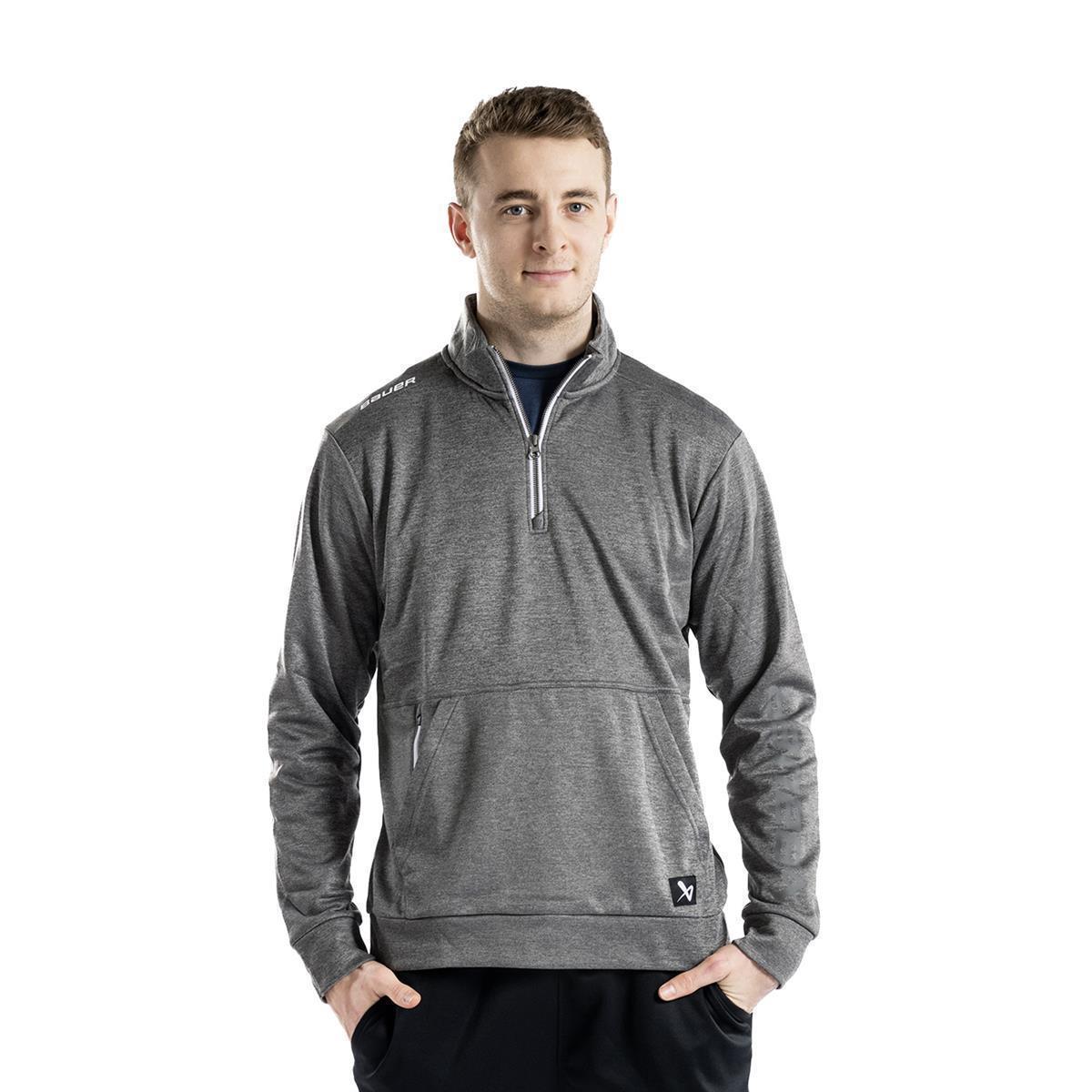 BAUER 1/2 Zip Fleece Team - grau - Sr.