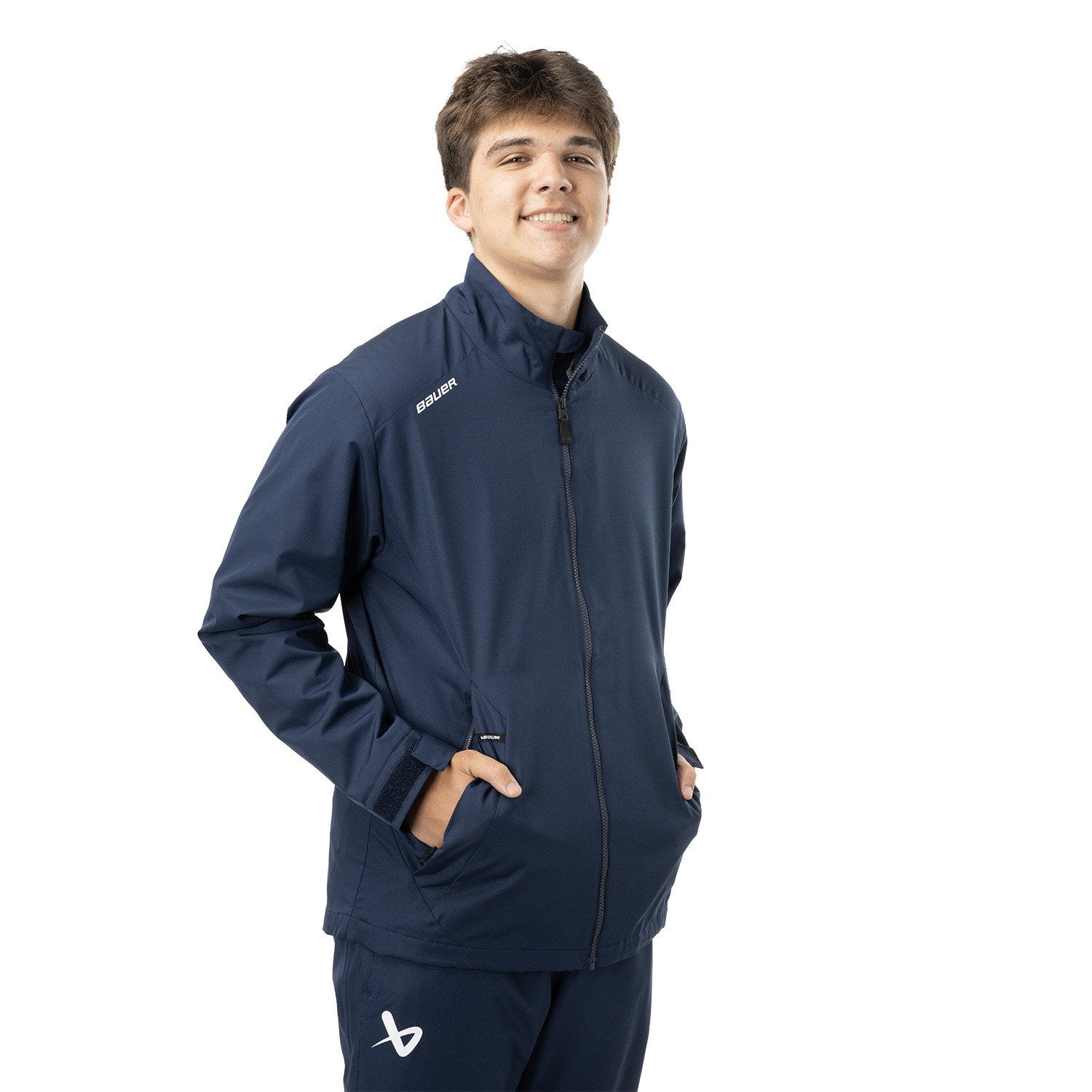 BAUER Team Midweight Jacke - marine - Sr.