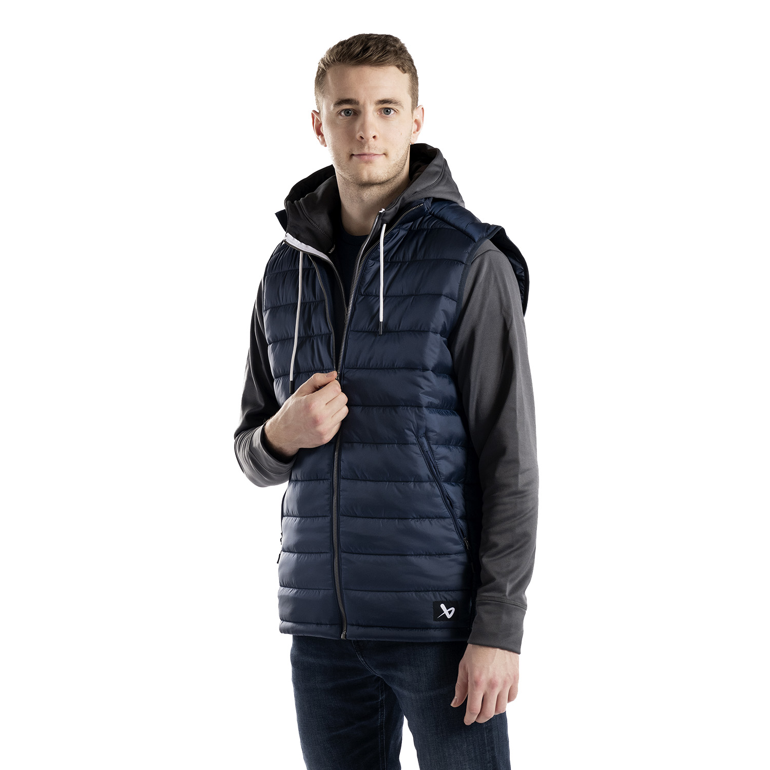 BAUER Team Puffer Weste - marine - Sr.