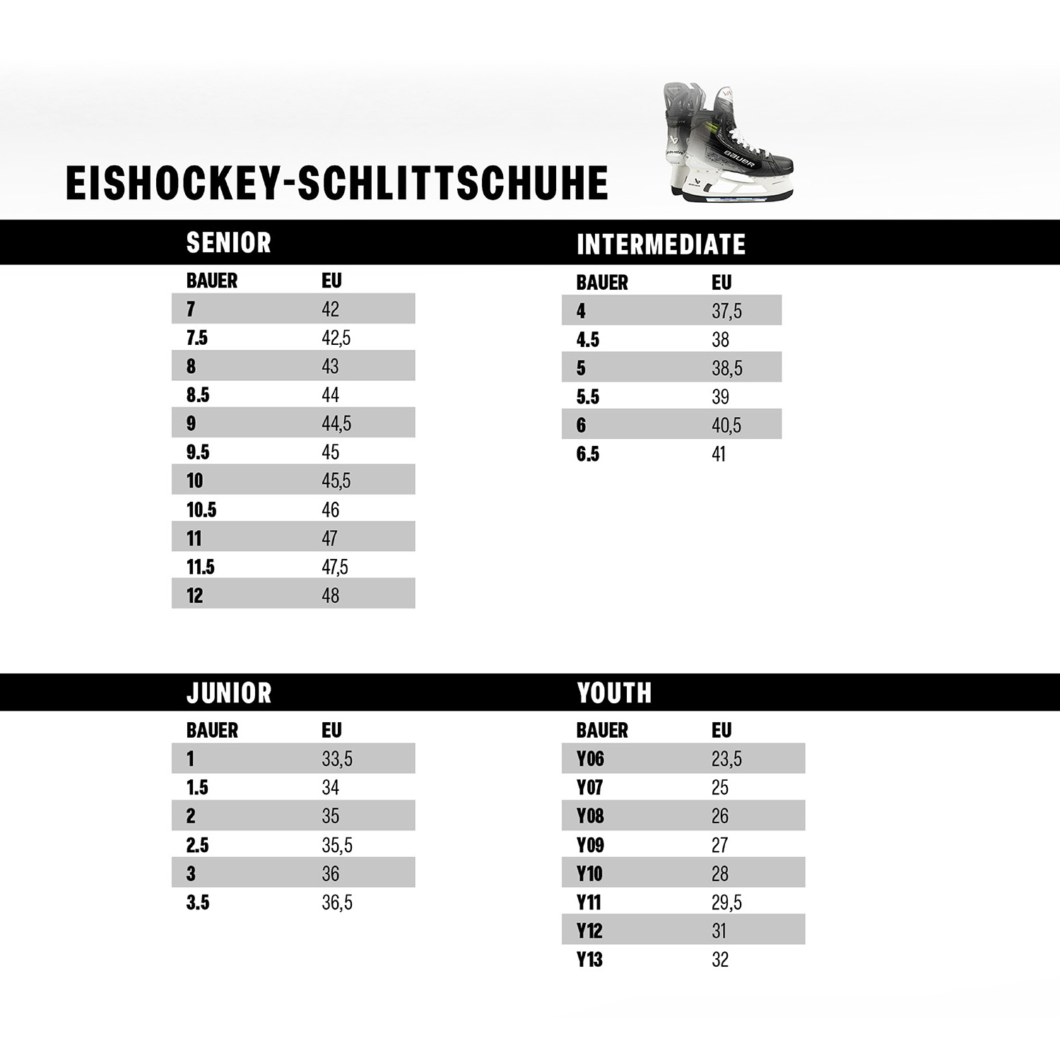 BAUER Schlittschuh LIL'ROOKIE - verstellbar - Yth.