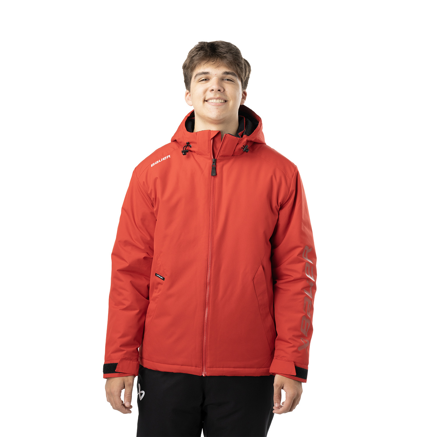 BAUER Team Heavyweight Jacke - rot - Sr.