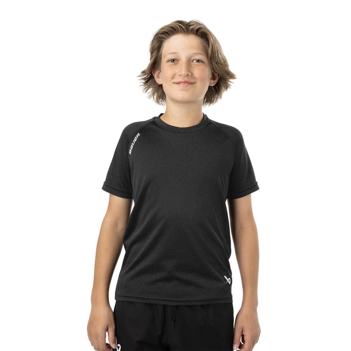 BAUER Team Tech Tee - schwarz - Yth.