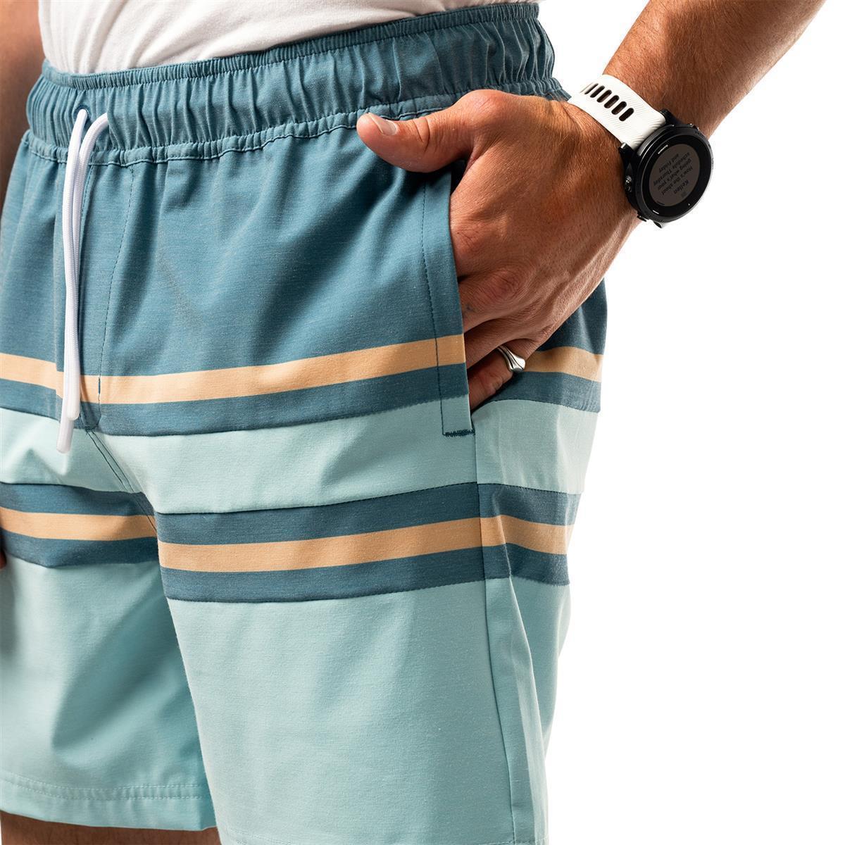 BAUER 6" Badehose - aqua - Sr.