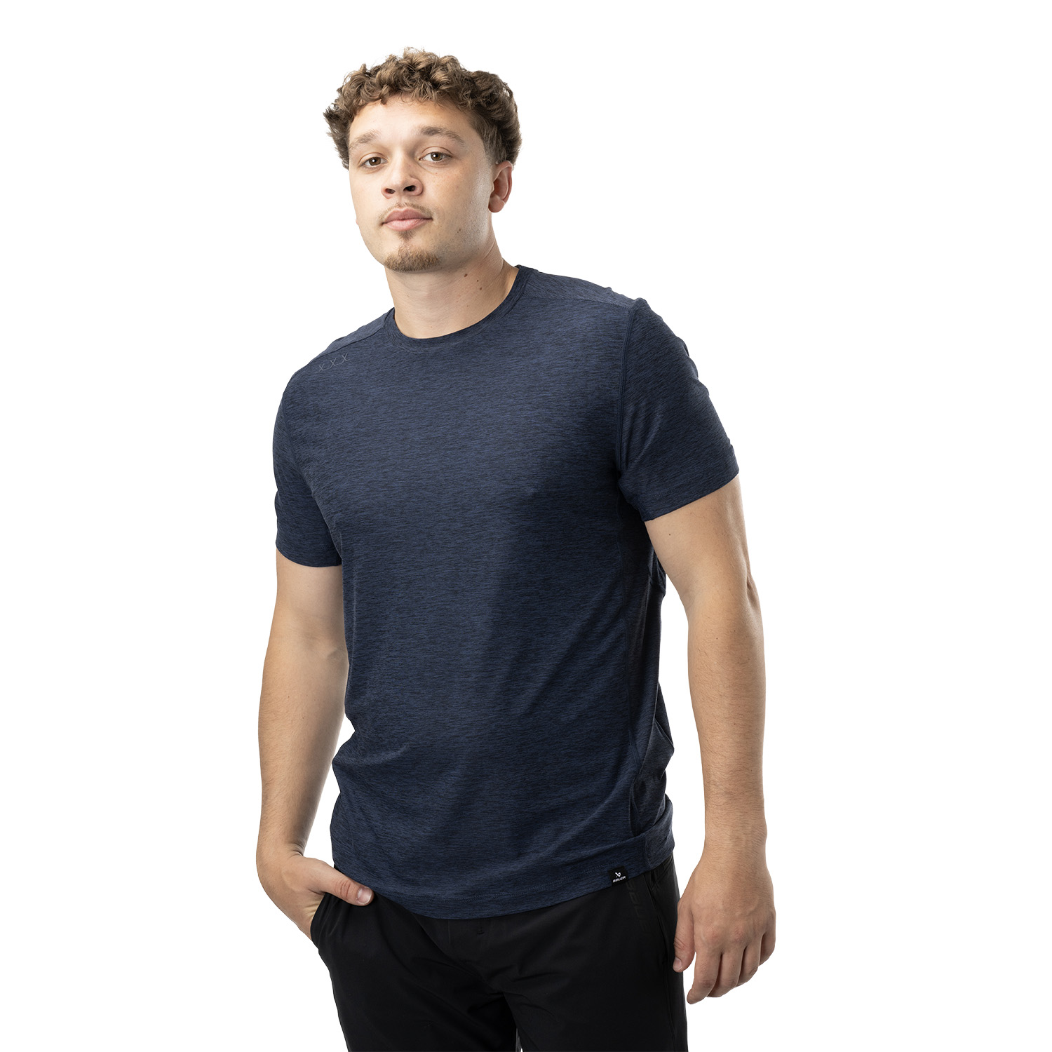 BAUER FLC Core Tech Tee - marine - Sr.