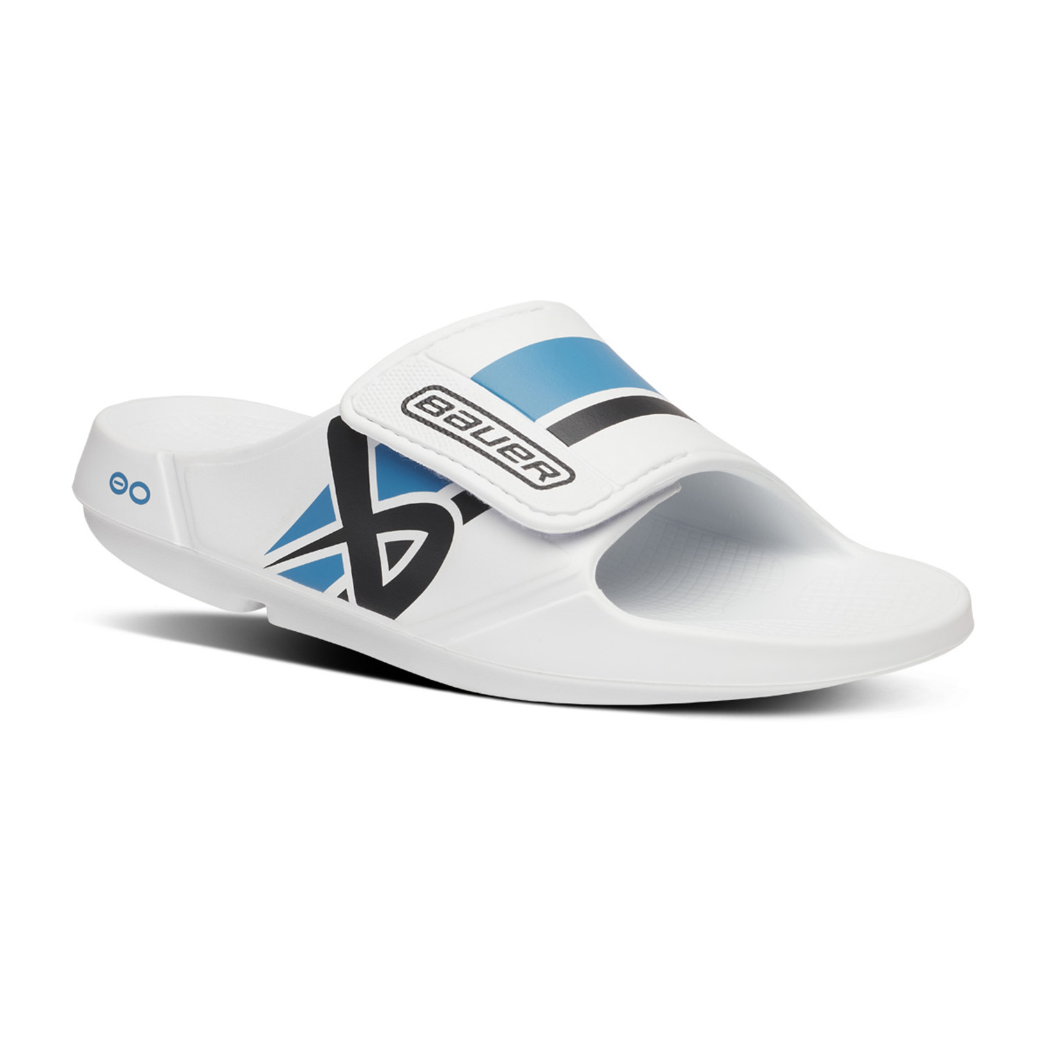 BAUER OOFOS® Sport Flex Slide - weiß/blau - Sr.