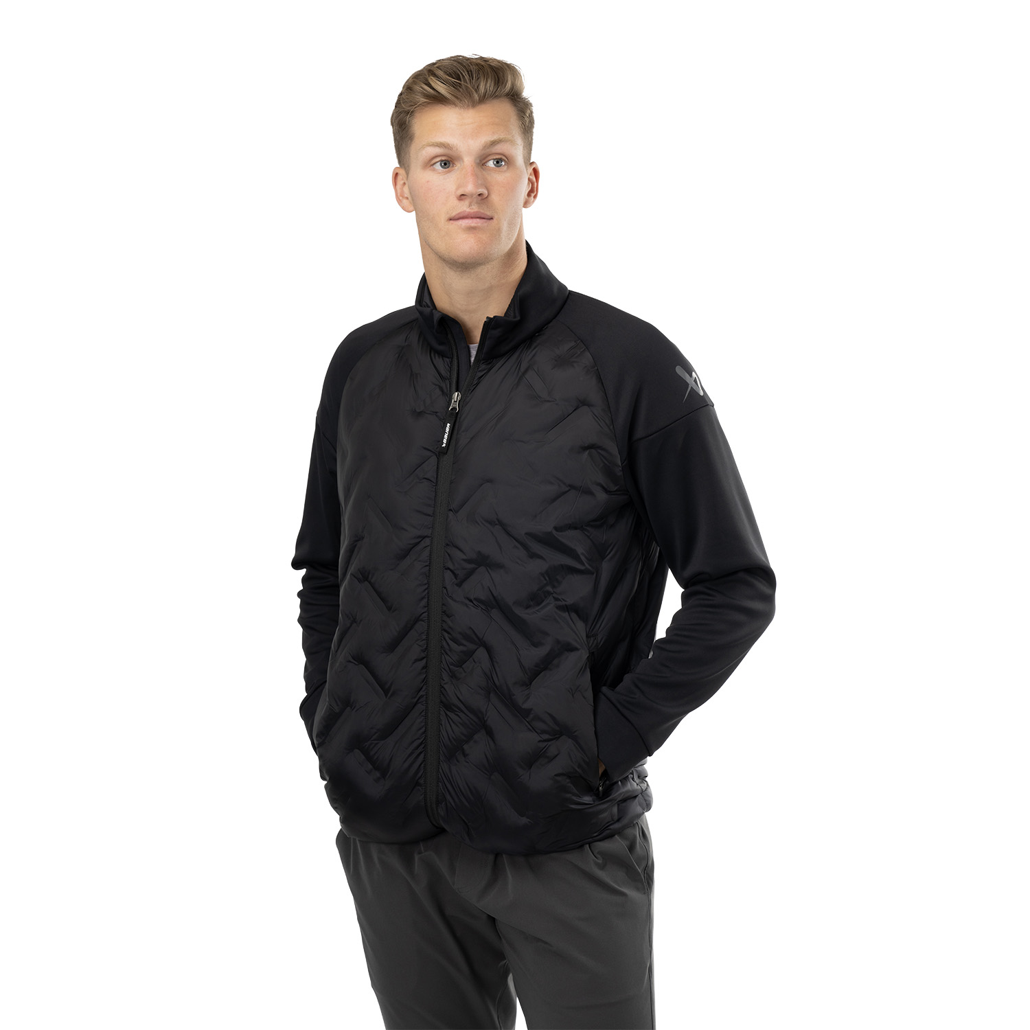 BAUER FLC Core Hybrid Jacke - schwarz - Sr.