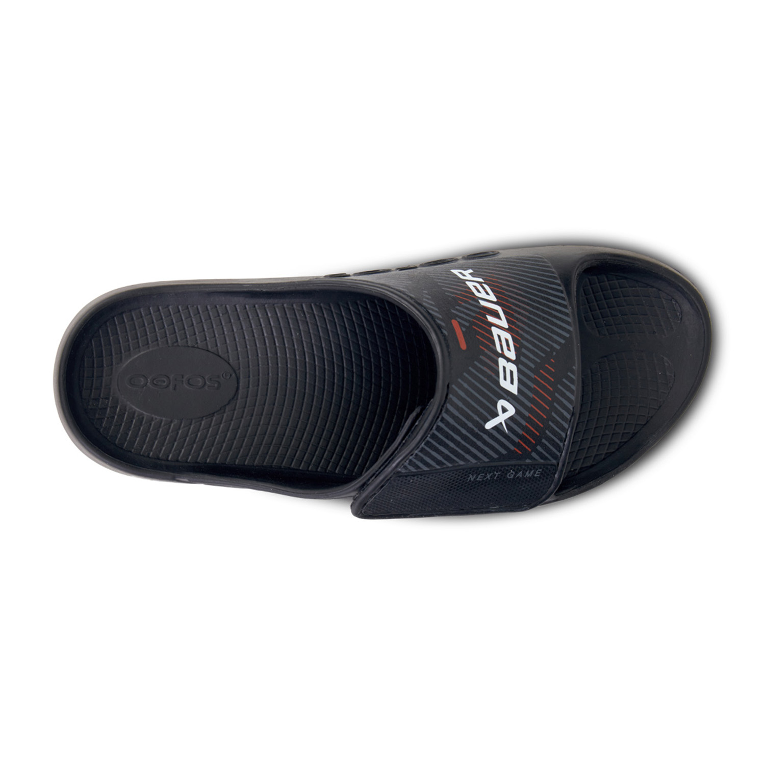 BAUER OOFOS® Sport Flex Slide - schwarz - Sr.