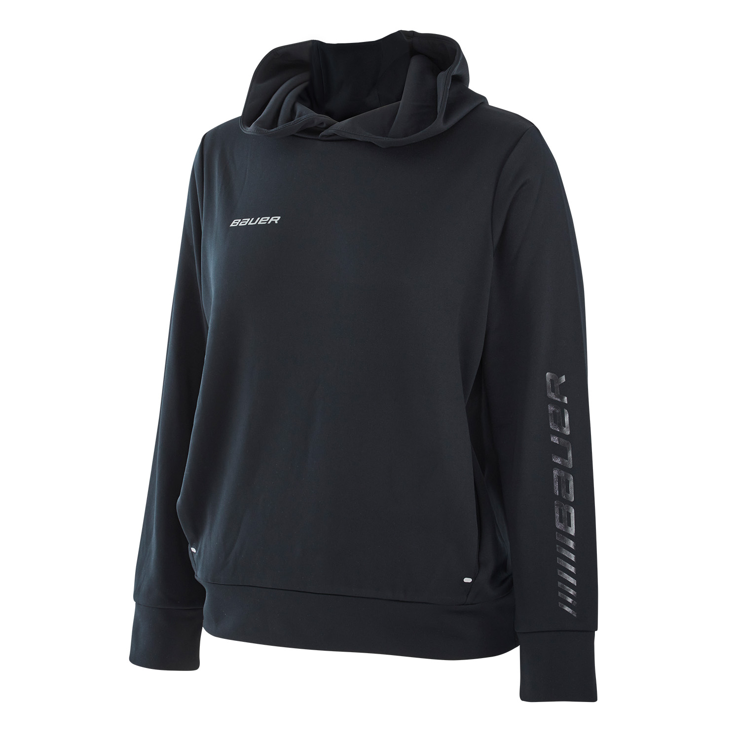 BAUER Damen Fleece Zip Hoodie Vapor - schwarz