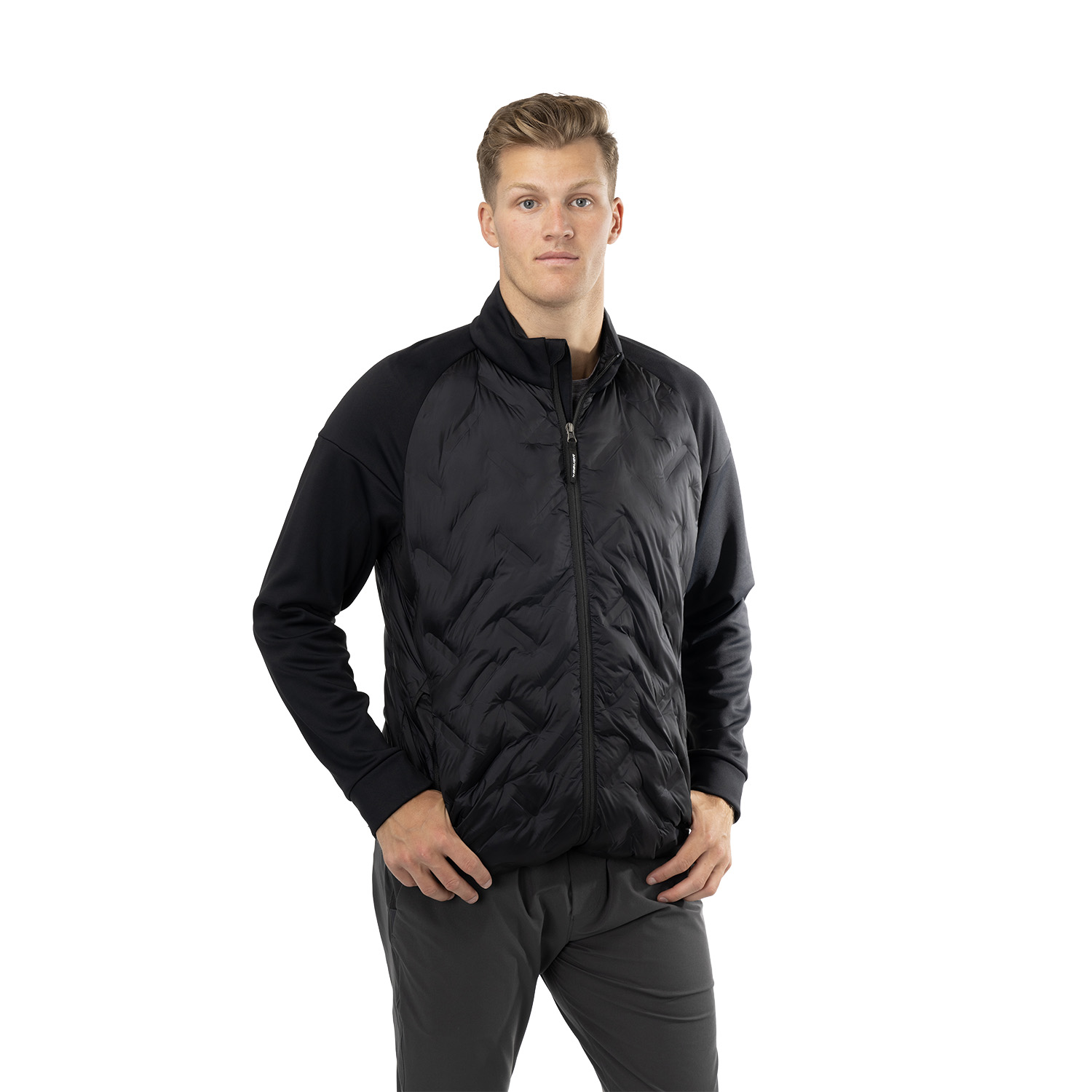 BAUER FLC Core Hybrid Jacke - schwarz - Sr.