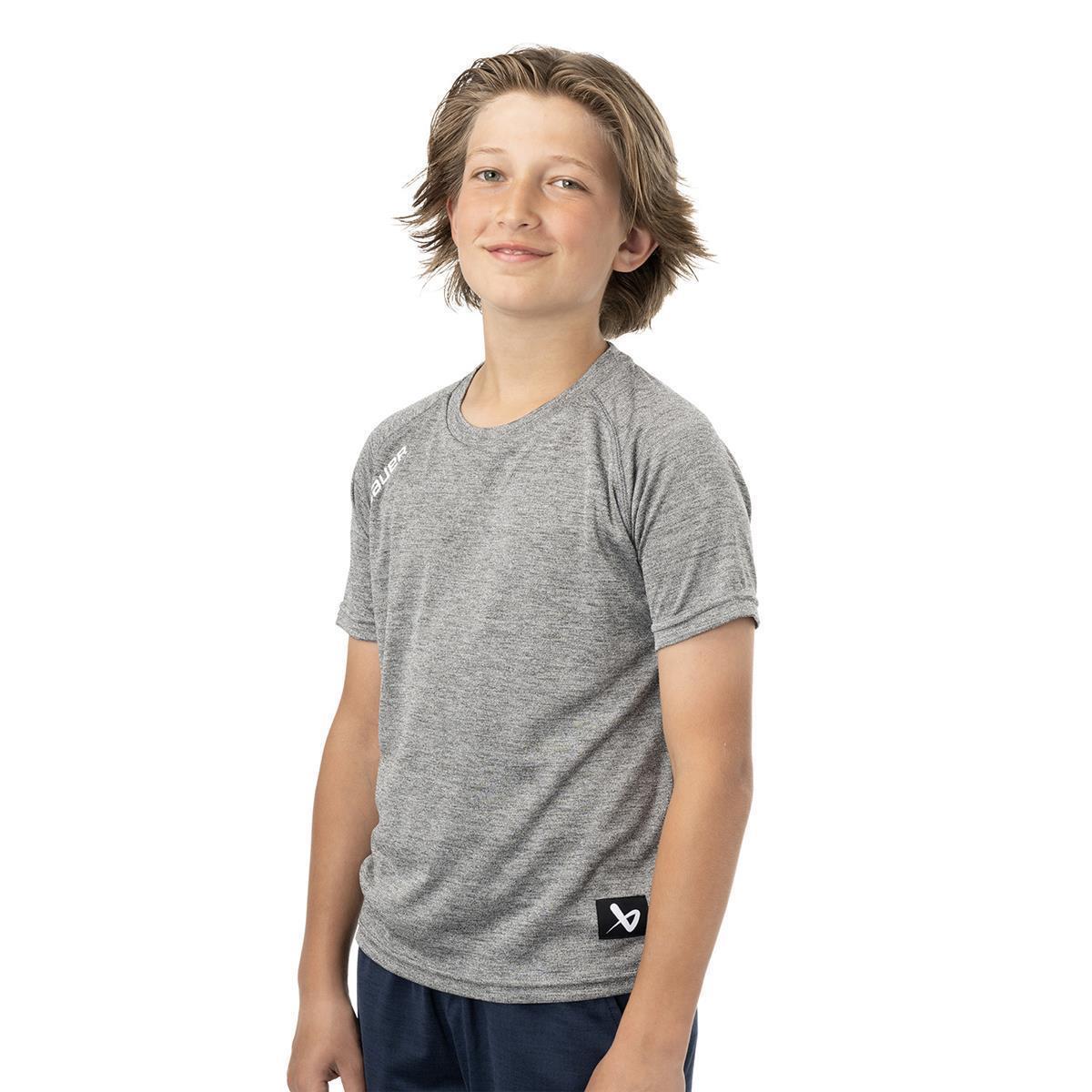 BAUER Team Tech Tee - grau - Yth.