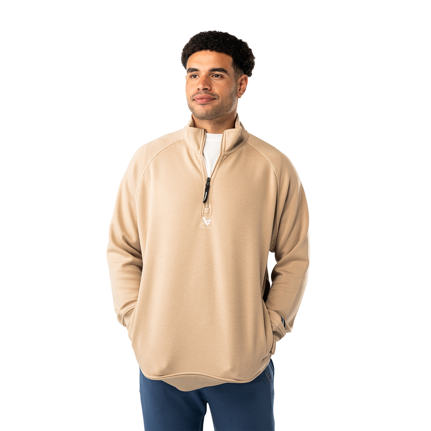 BAUER FLC 1/4 ZIP - desert - Sr.