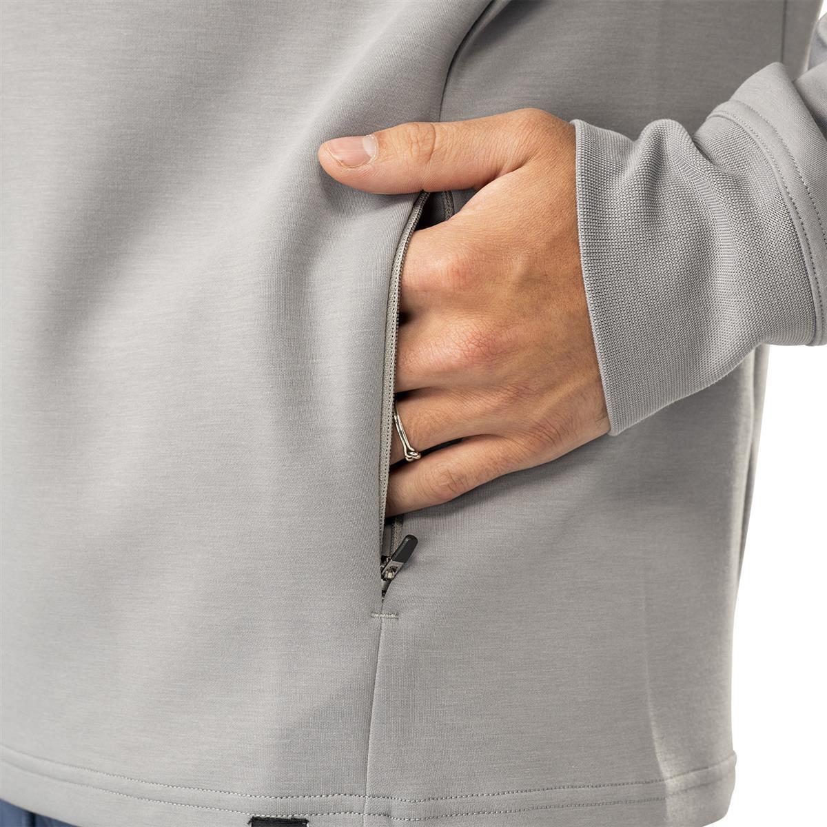 BAUER FLC Hoodie - stone grey - Sr.