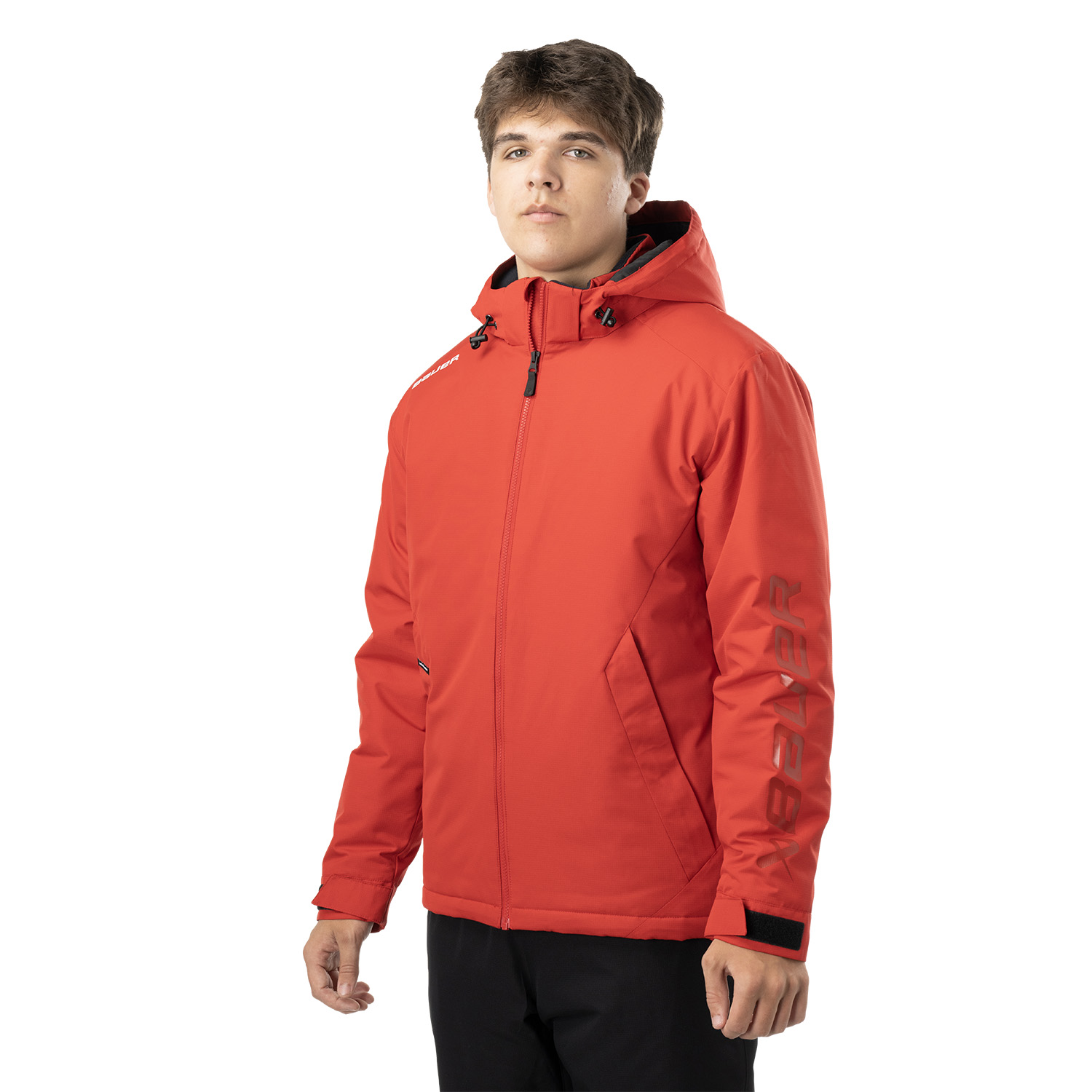 BAUER Team Heavyweight Jacke - rot - Sr.